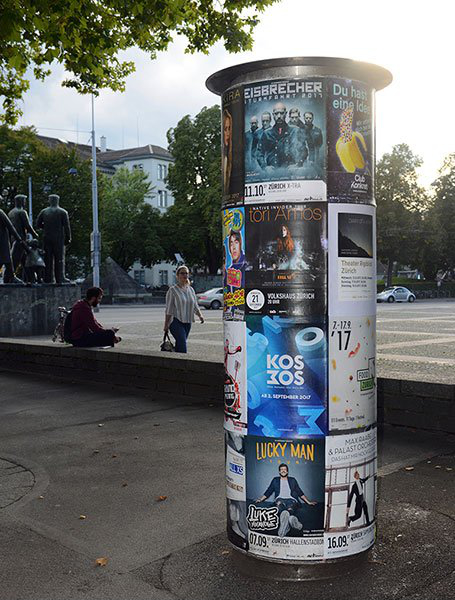 Plakatkampagne Kosmos Zürich