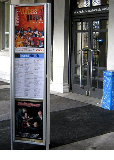 Plakataushang Pädagogische Hochschule Zürich