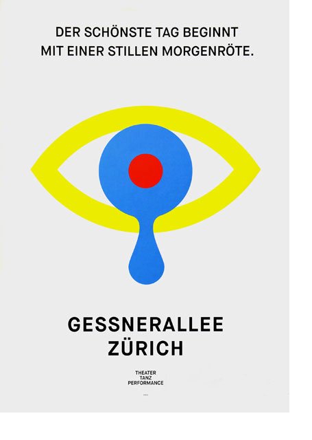 Plakat Gessnerallee Zürich