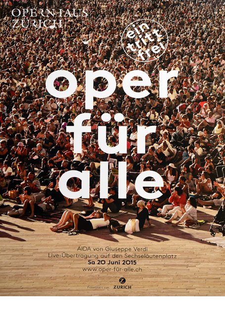 Plakat Promotion Opernhaus Zürich